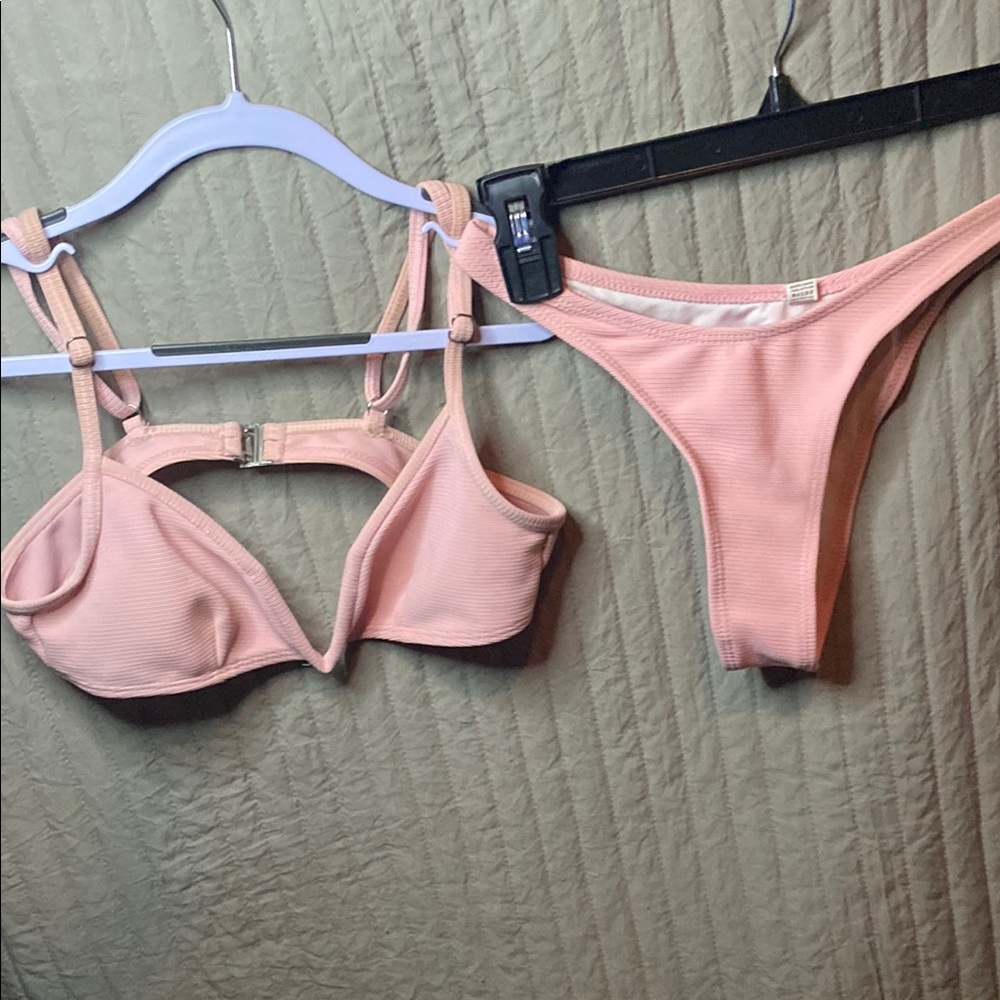 Pink thong Bikini Set